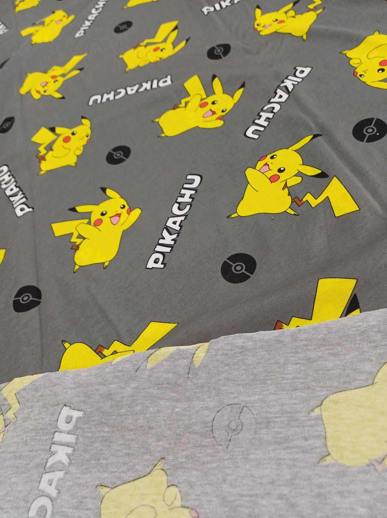 Pikachu Hafif Esnek Pamuk Süprem Penye(Ğ1)