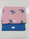 Stitch Pembe Mavi Hafif Esnek Kombin Pamuk Süprem Penye